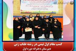 کسب مقام اول تیمی در رشته طناب زنی